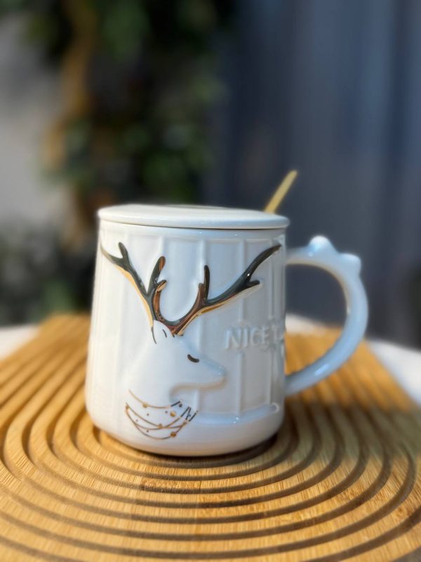 ماگ گوزن شاخ طلایی