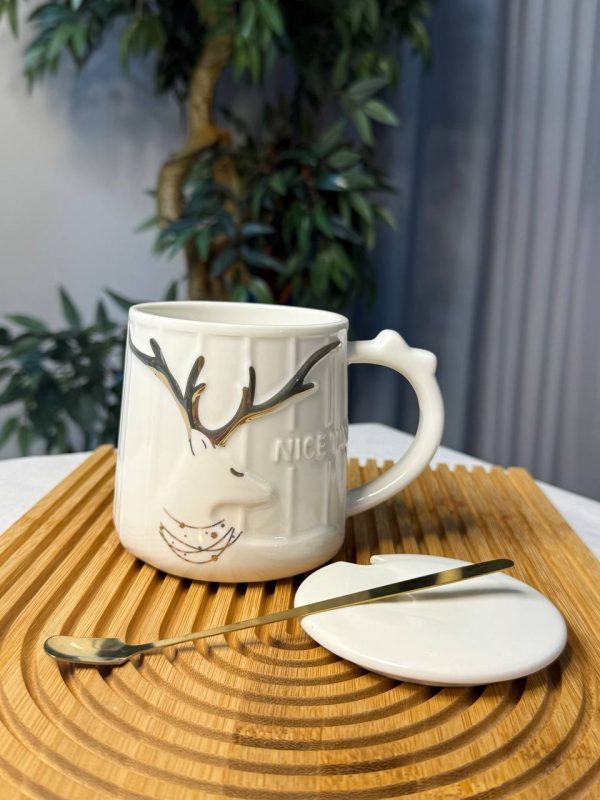 ماگ گوزن شاخ طلایی