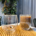 لیوان پیرکس دوجداره طرح گربه