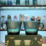 لیوان سبز لاویش طرح مخروط